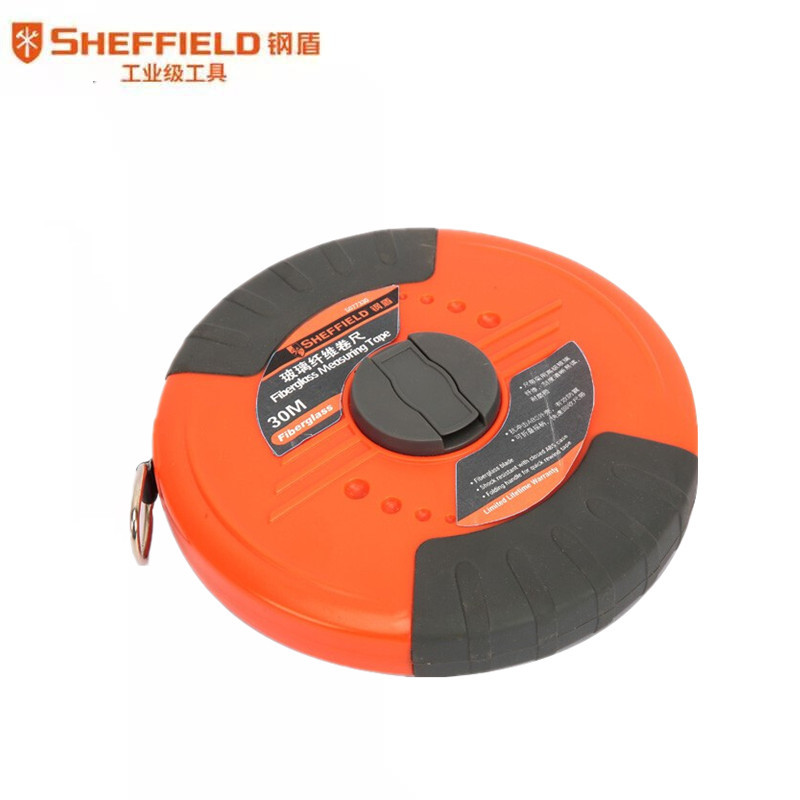 钢盾 S077320/30/50 玻璃纤维卷尺20/30/50m工地测量盘尺皮尺