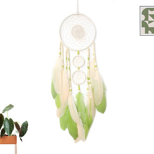 Cross-border Feather Dream Catcher Wind Bell Hanging Ornaments Hanging Ornaments Wall Ornaments Wall Hanging Room Decoration
