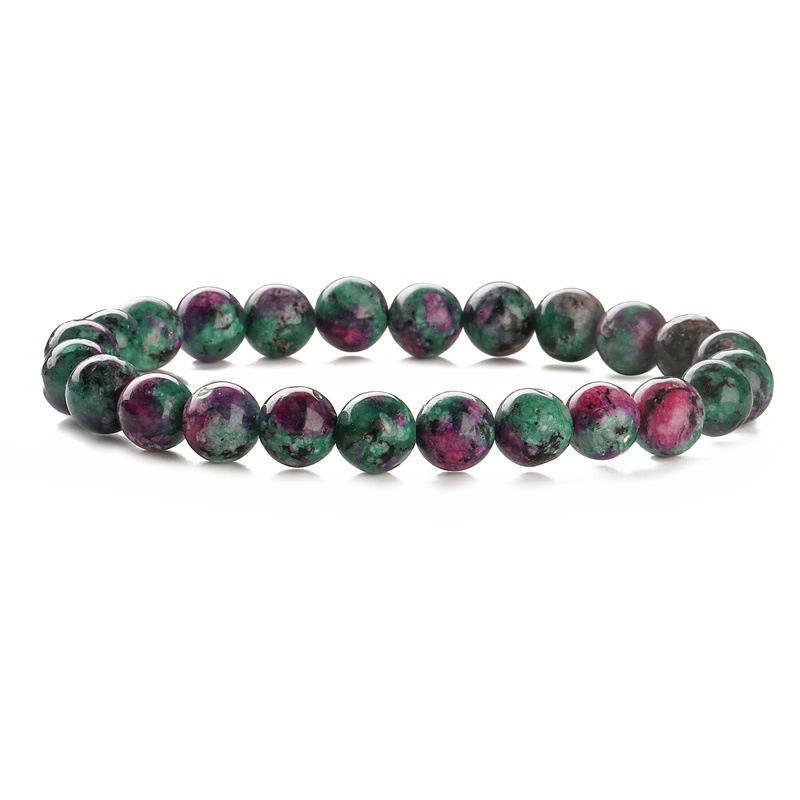 Agate бусирован bracelet? - need translation: Агатовая бусы браслет, 8 мм круглые бусины, европейский стиль, легковесный оптовый аксессуар