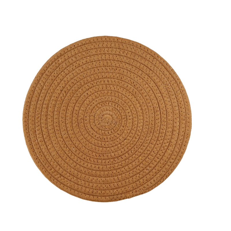 almohadilla de mesa aislante simple almohadilla de taza multifuncional almohadilla de disco tejido almohadilla de aislamiento térmico hogar almohadilla de aislamiento térmico de comedor occidental