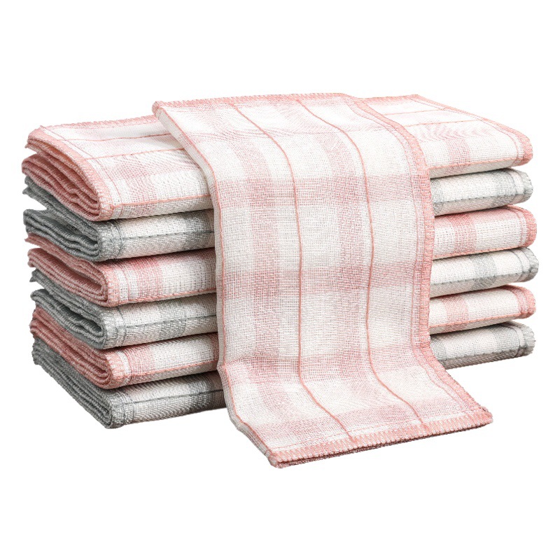 Paño para lavar platos para la limpieza del hogar y la cocina, absorbente y no se mancha fácilmente con aceite, paño para lavar platos que no se desgarra, estropajo, trapo de gasa de algodón puro.