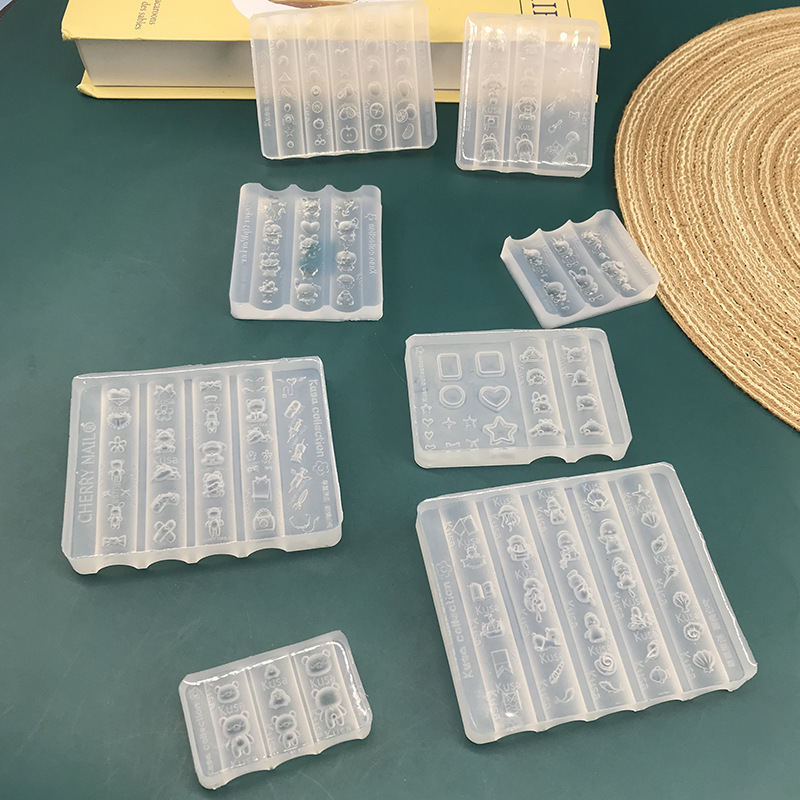 立体卡通美甲硅胶模具食品级手工DIY指甲盖饰品美甲店专用工具202|undefined