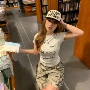 夏季迷彩复古潮流五分裤