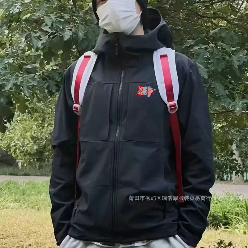 Putian High Version Bird Home Soft Shell Charge Clothes Lightweight Gamma mx Thin Velvet Men's and Women's Hooded Windproof Jacket