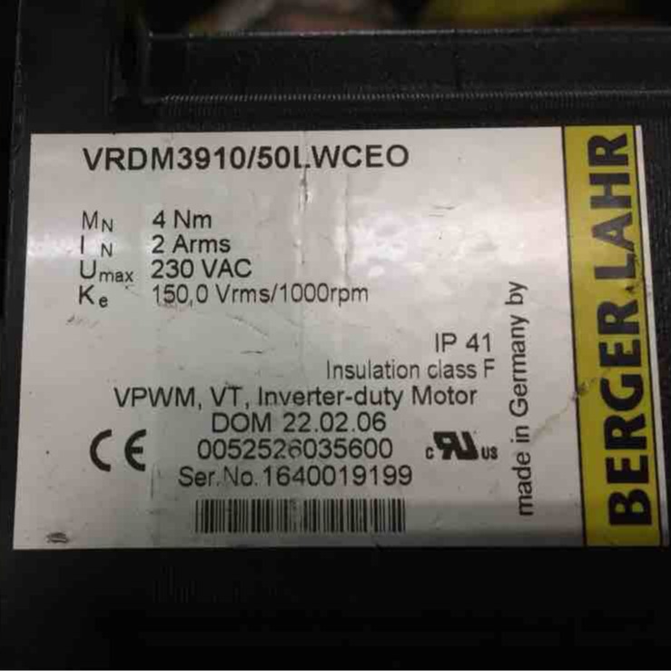 供应德国berger lahr 百格拉步进电机VRDM391050LWC
