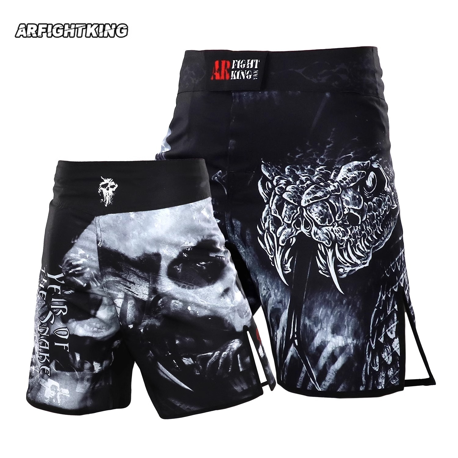 MMA Year of the Snake Limited Fighting Quick-Dry Sports Shorts Five Points Brazilian Jiu-Jitsu Training Fighting Thai Boxing UFC Competition