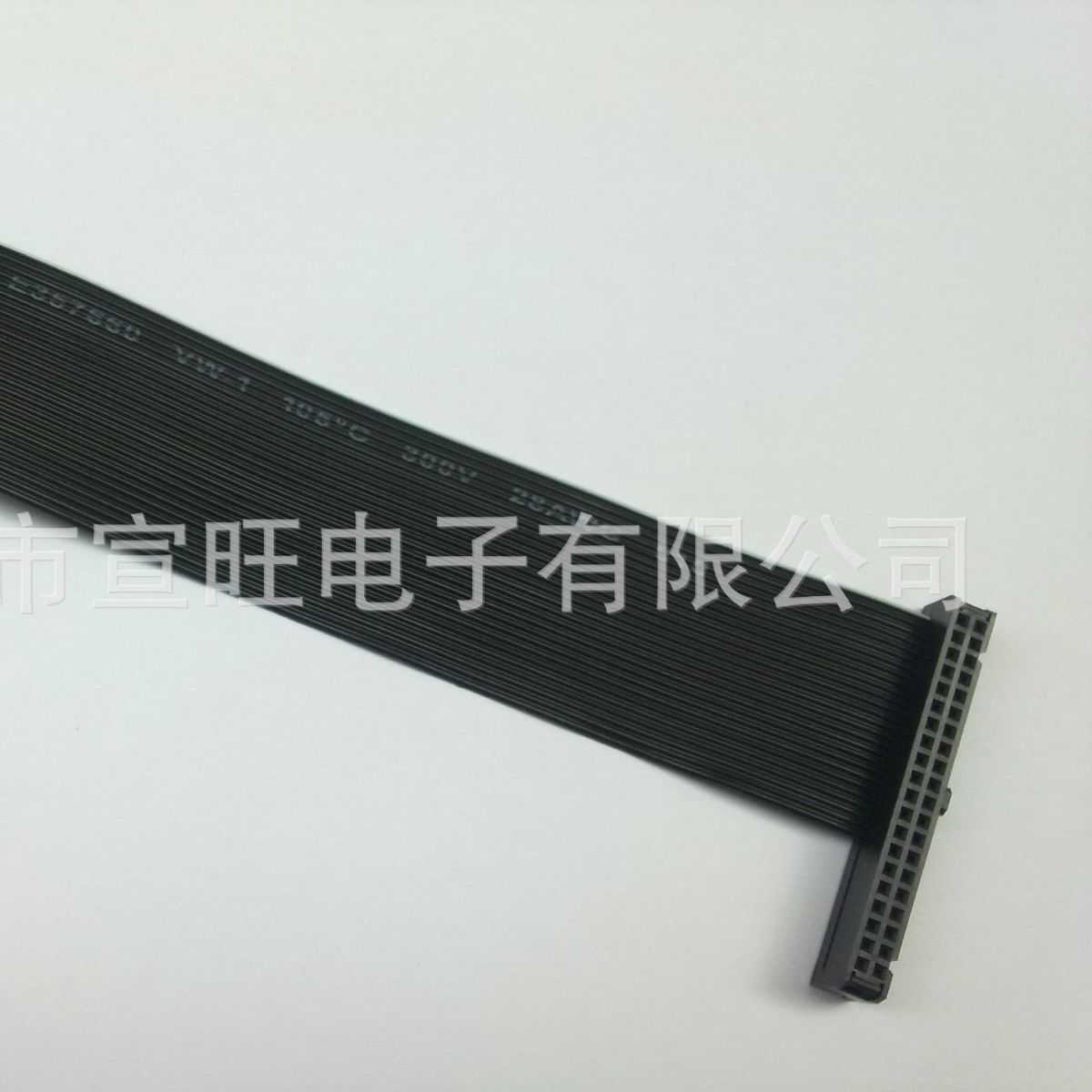 2651  28#黑色26P  IDC DIP MFD ODT排线1.27间距2.54黑色白边