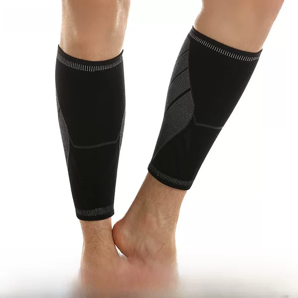 Shiwei new design nylon knitted breathable leggings calf protection cover four sides high elastic protection soft cross-border recommend