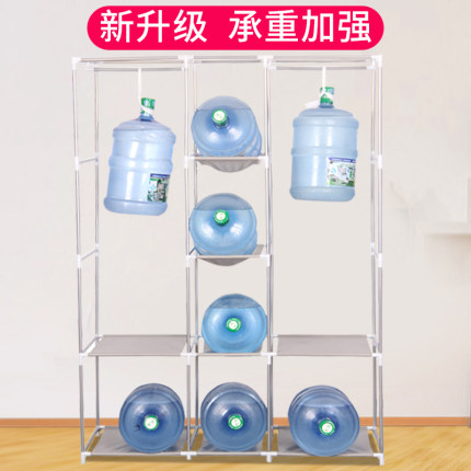 Armario simple, tubería de acero resistente y duradera, engrosamiento, refuerzo y engrosamiento, armario de tela de almacenamiento, alquiler de dormitorio doméstico, Changhequ