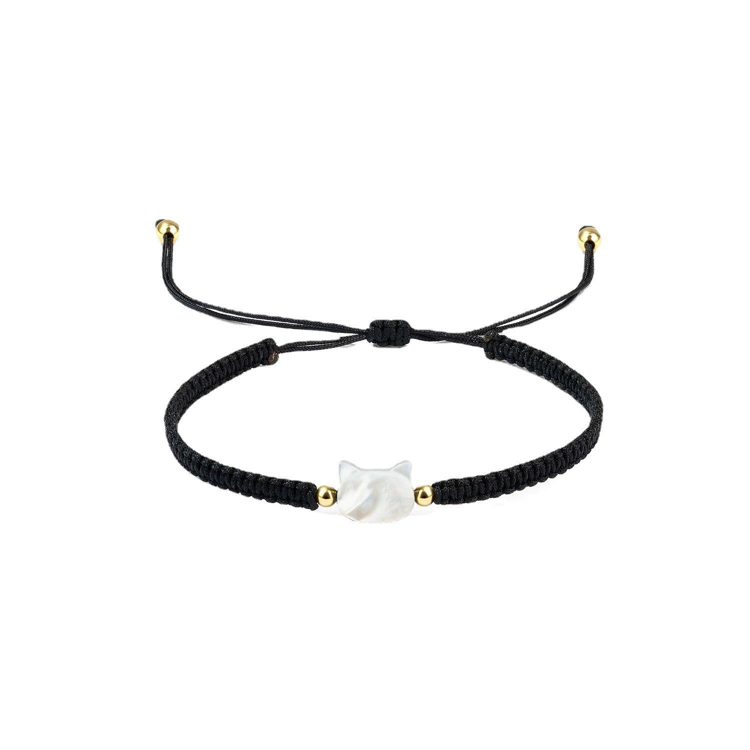 2024 новый черно-белый Кот сплетенный браслет ins ниша дизайн милая пара стиль подарок для подруги
