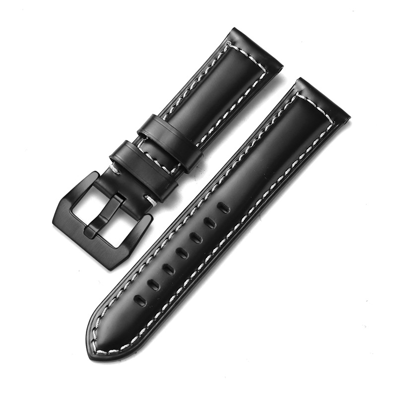 Aplicable iwatch correa de cuero genuino Apple correa de reloj applewatch8 Huawei GT3 Samsung S1 Pena Mar