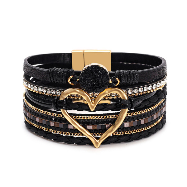 woven golden bracelet handmade