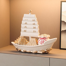 一帆风顺帆船摆件客厅玄关办公室桌面纪念品高级感高档老师节礼物