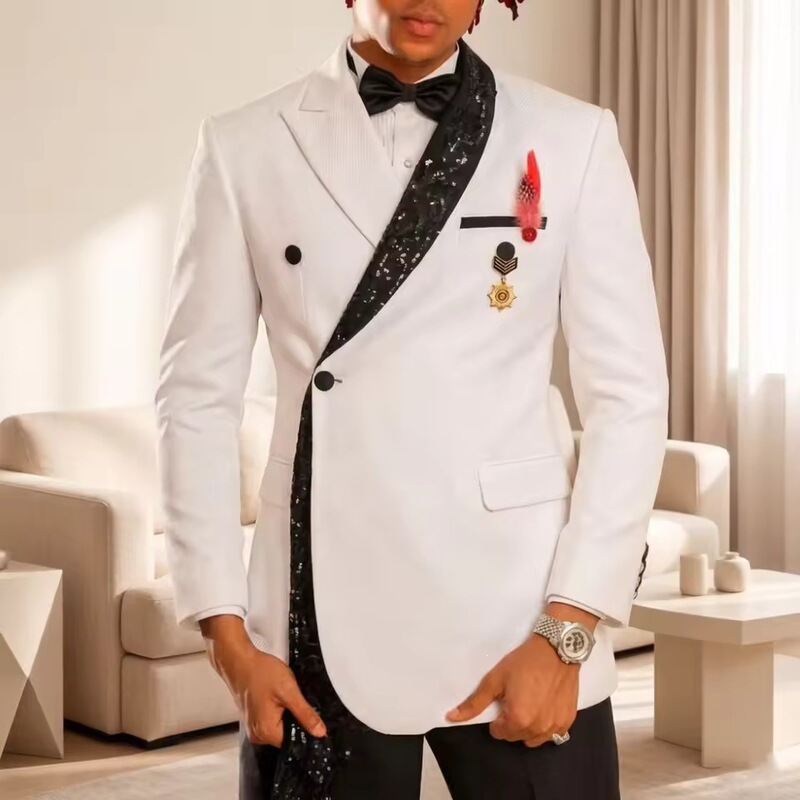 2026 New Cross-Border European and American Men's Fashion Design Color-Block Suits, Light Business Gentleman Suit Sets, Manufacturer Supply 2026 New Cross-Border European and American Men's Fashion Design Color-Block Suits, Light Business Gentleman Suit Sets, Manufacturer Supply