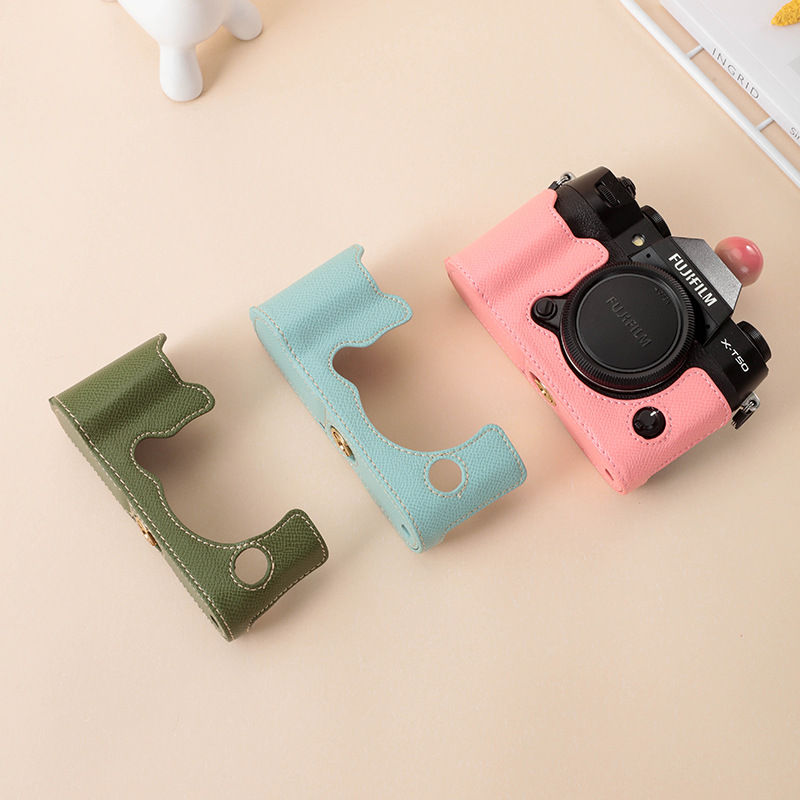 (2개) 후지 XT50 카메라 케이스 가죽 케이스 XT30 XT30 II 기본 카메라 케이스 보호 케이스
