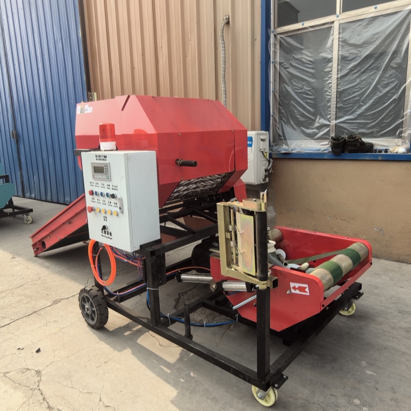 网绳两用打捆包膜机 农作物秸秆打包机 青储饲料裹膜机