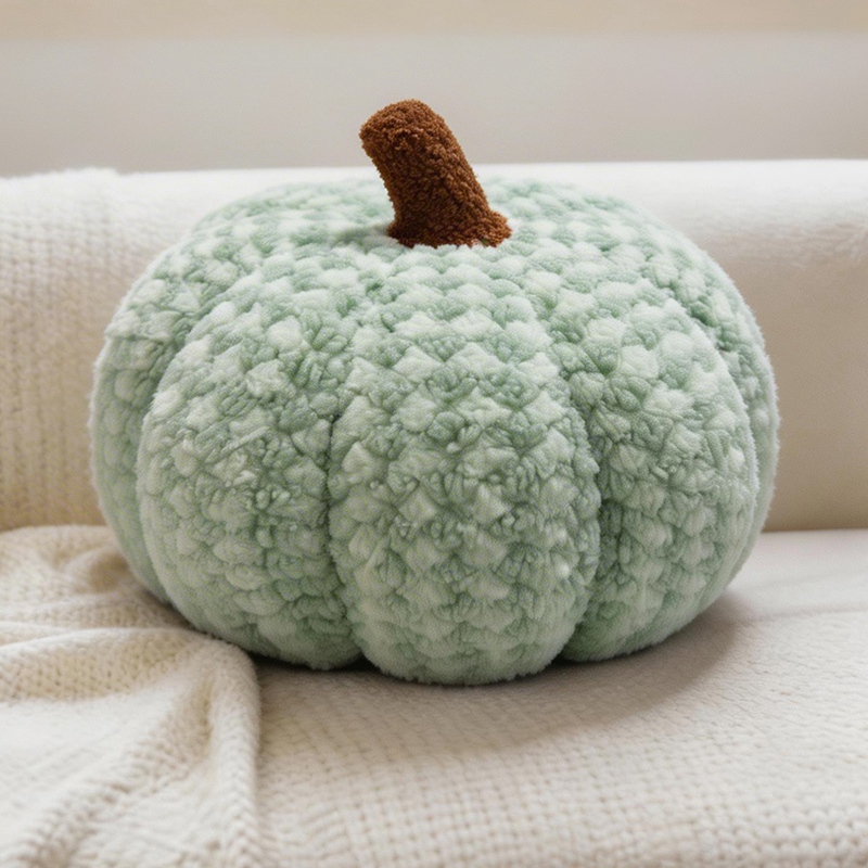 Cojín Decorativo en Forma de Calabaza de Franela Decorativo para Halloween y Hogar