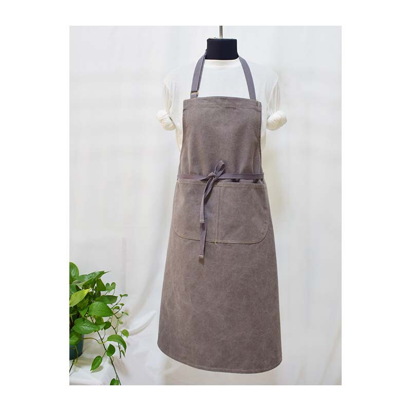 Customized export foreign trade plus size anti-fouling wear-resistant canvas apron flower shop manicure studio art student waist