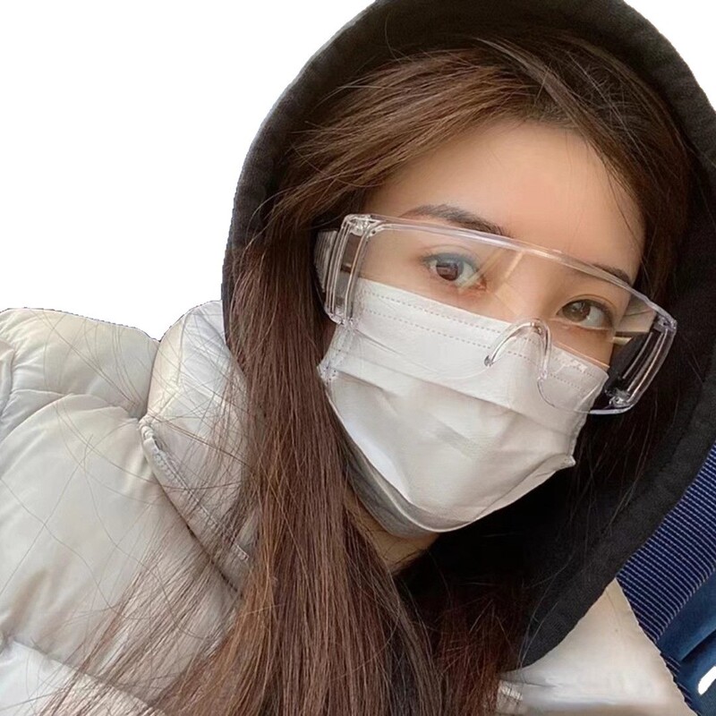 防雾护目镜男女款护目防尘全封闭一体透明防雾防风沙防飞飞溅眼镜|undefined