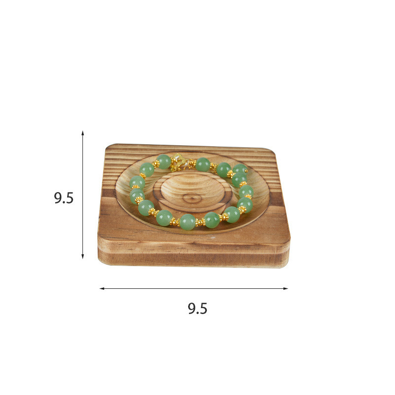 Placa de exhibición de pulsera de joyería de madera Placa de pulsera de madera maciza Placa de pulsera Almacenamiento de joyería Placa de diseño de accesorios de tiro