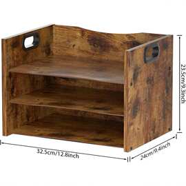 办公用品办公室桌面收纳置物架多层金属文件架钢木文件收纳架