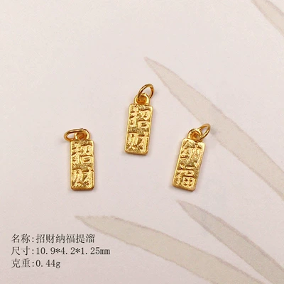 S925 Silver Gold-Plated Flower-Shaped Pendant — Zərgərlik ara hissələri - attract-wealth-and-good-fortune