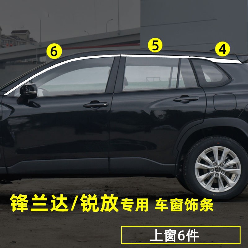Suitable for Toyota Fenglanda Window Trim Strips Corolla Ruifang Modified Door and Window Edge Strips Stainless Steel Decorative Bright Strips