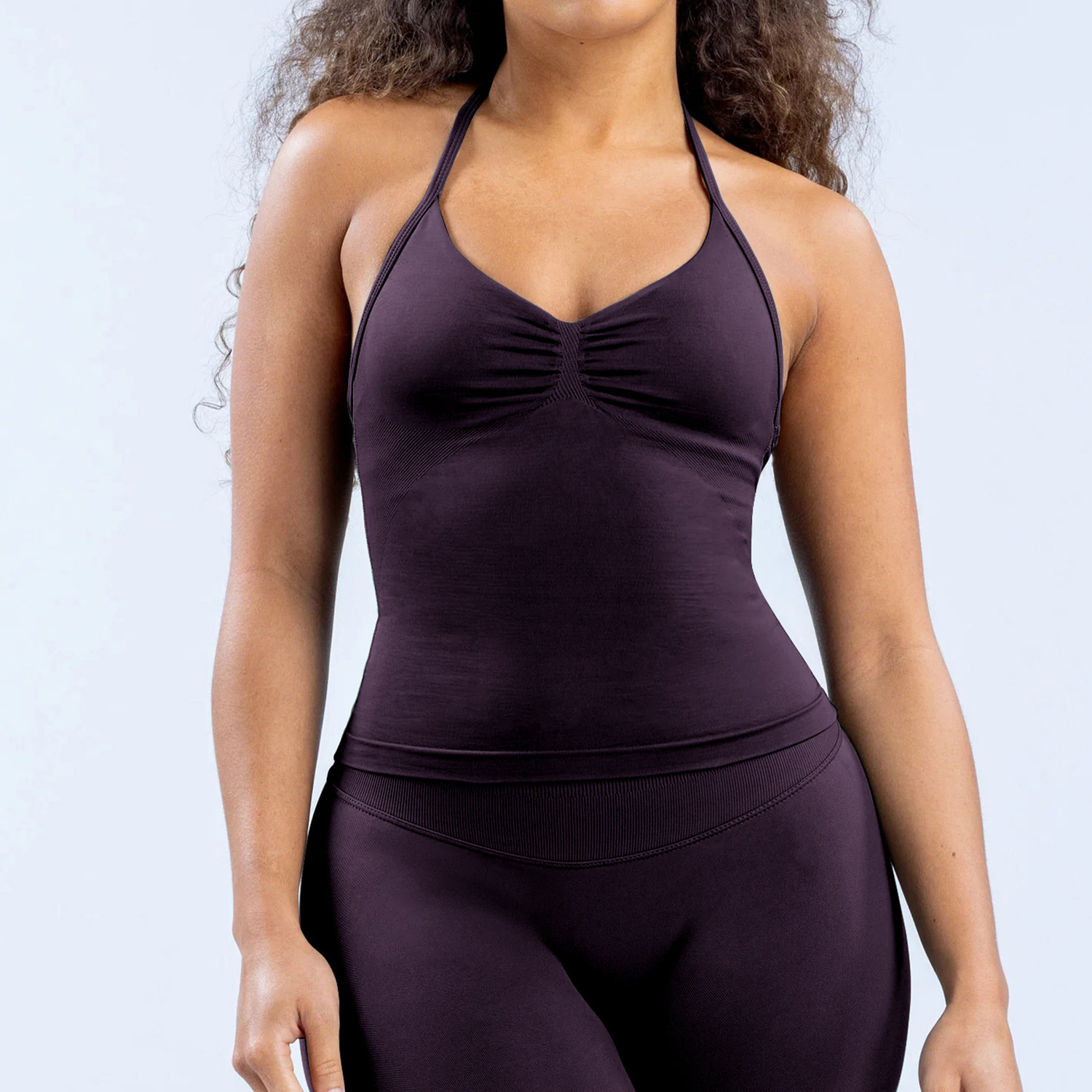DFYNE Women's Sleeveless Bodysuit For Sports And Yoga Fitness Body Building_desvips.com