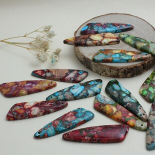 ��Ȼʯ�ۻ���ʯ14x45x4mm�Lˮ�����朶�������diy�Ʒ����b�