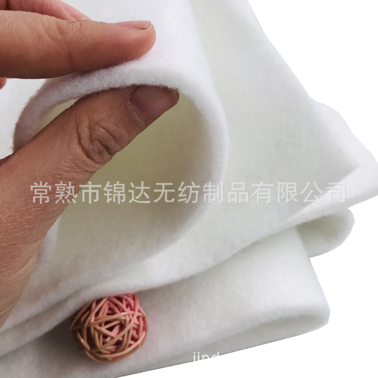 厂家直供 3mm厚针刺毛毡无纺布 白色夹层装饰用复合布