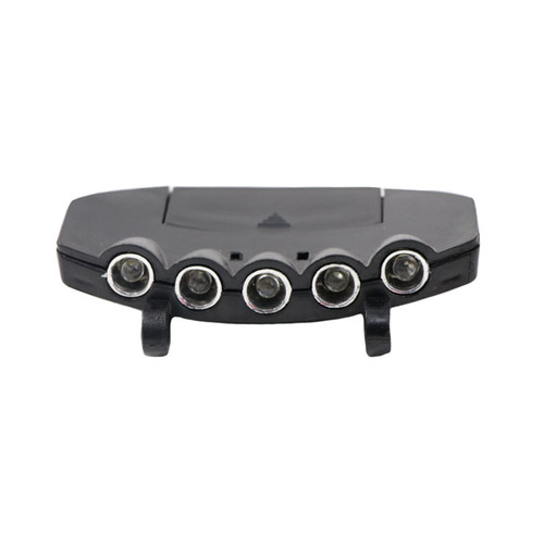 Cross-border supply 5LED clip-on light, hat brim light, hat light, fishing headlight, night fishing light, battery included 32g