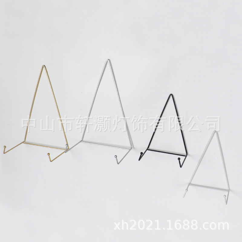 Placa de porcelana decorativa montada en la pared autocreativa estante montado en la Pared Soporte de escritorio placa rack disco marco de fotos certificado espejo rack