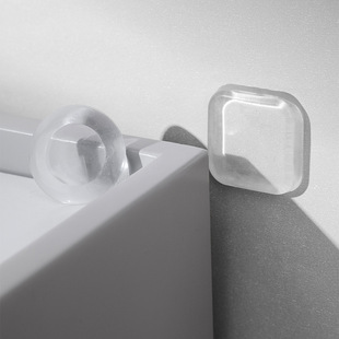 Door Handle Anti-Collision Pad Soft Glue Entry Door Sticker Refrigerator Door Stopper Door Rear Anti-Collision Wholesale Wall Sticker Transparent Buffer Pad