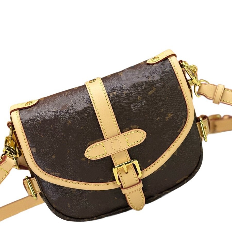 驴家老花双子星saumurbb马鞍包单肩包斜跨包实物带logo对版女包