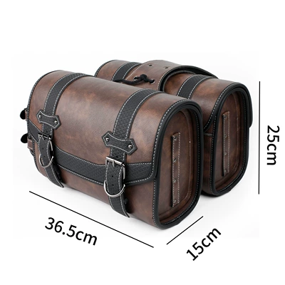 Cross-Border Hot-Selling Universal Retro Modified Motorcycle trunk - brown