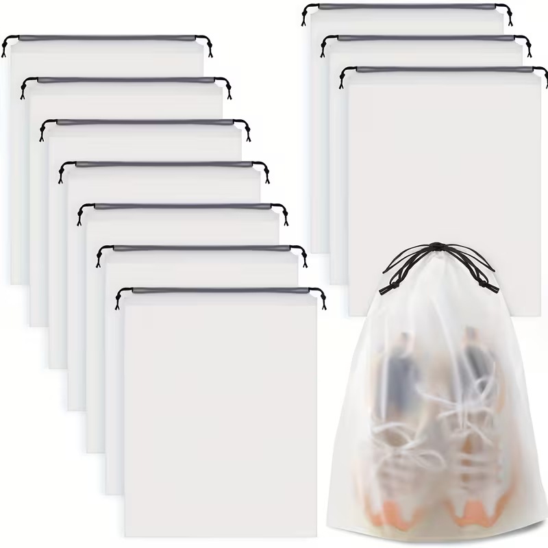 Temu Dropshipping Drawstring Pouch Travel Storage Shoe Organizer Drawstring Face Towel Bag Waterproof Dustproof Storage Bag