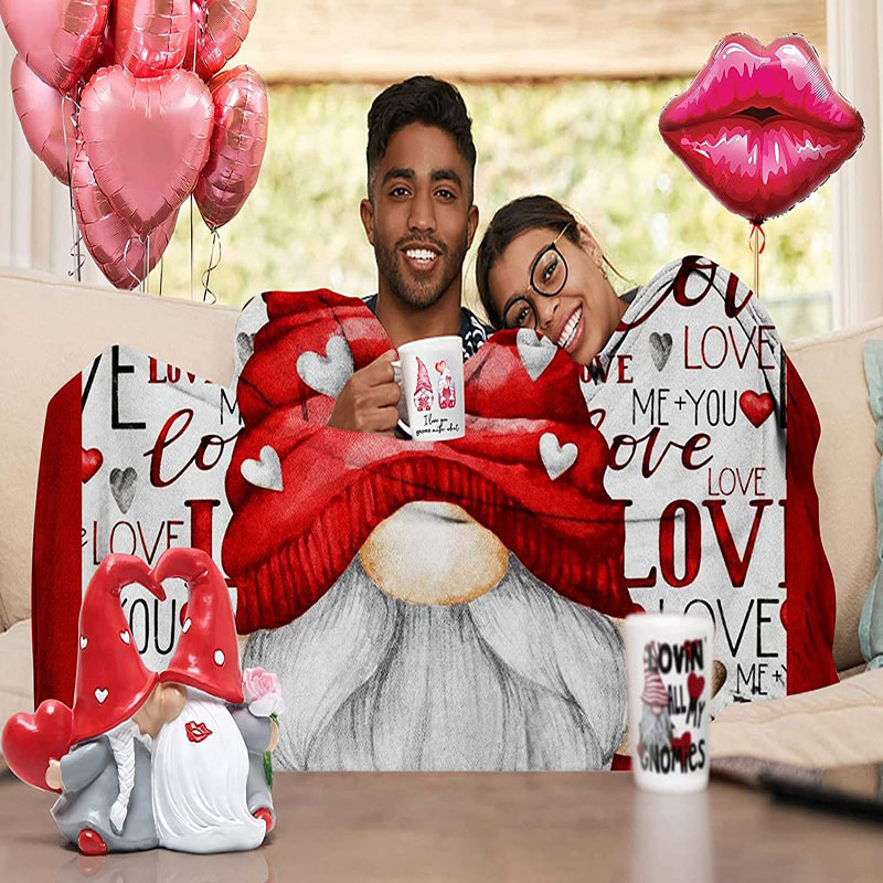 Decke mit Liebesbriefbezug für Sofabettwäsche, ultraweiche Flanelldecke_voghion.com