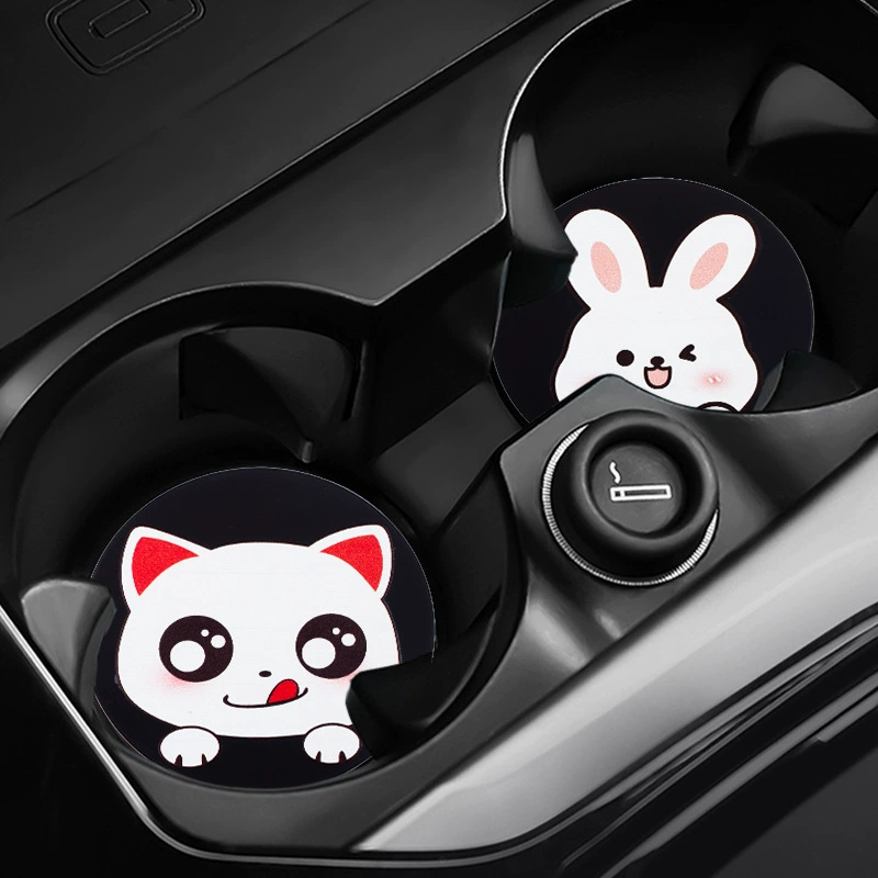 Симпатичные мультипликационные мультипликационные пары автомобильные подставки для автомобильных стаканов для воды