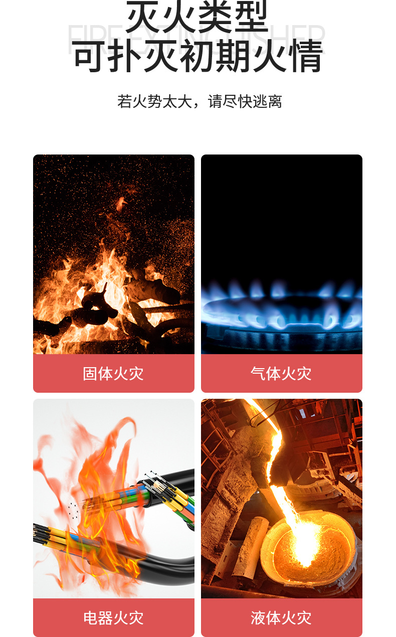 Tuweis 21B Vehicle-Mounted Water-Based Fire Extinguisher Small Portable Car Annual Inspection Kitchen Foam Fire Extinguishing Equipment Dropshipping