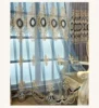Crimson curtain perforated