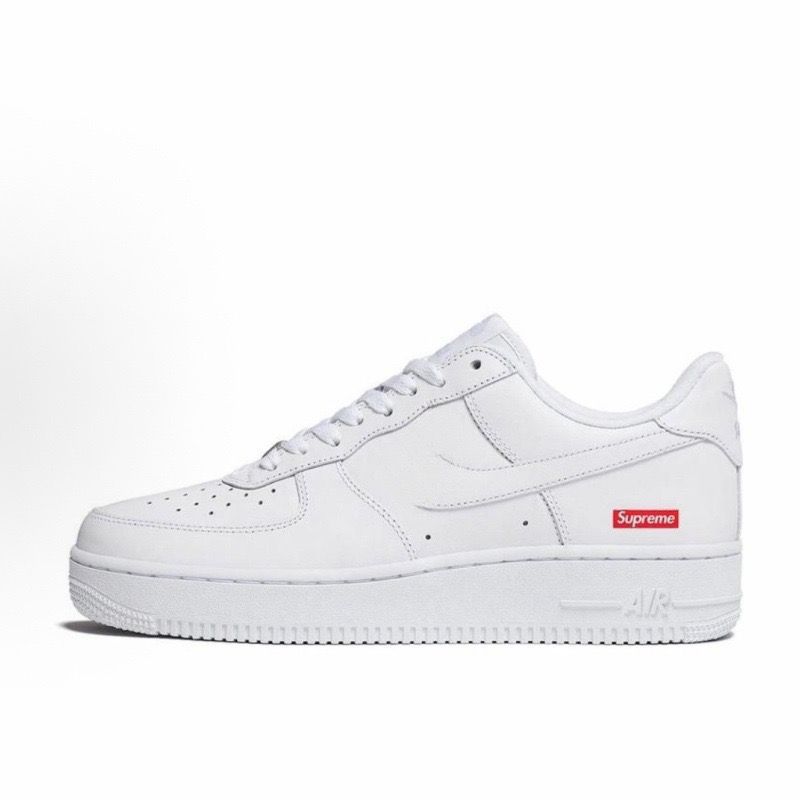 Supreme co-branded white (with red shoelaces)