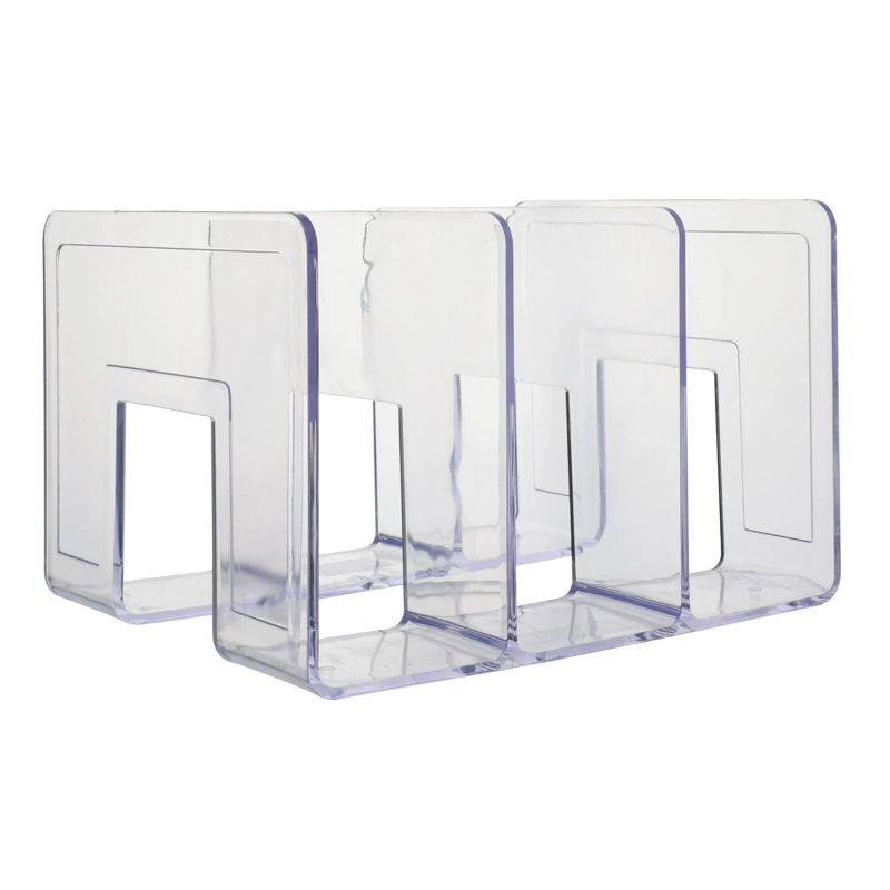 Acrylic transparent book Student desktop storage separation book file bookshelf office information frame