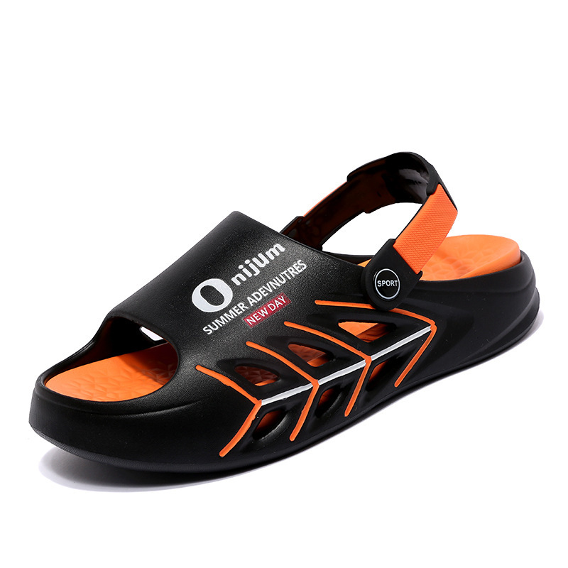 Zapatillas de pareja para hombres de verano, zapatillas de masaje de fondo grueso anti-deslizante anti-odor resistente al desgaste de playa