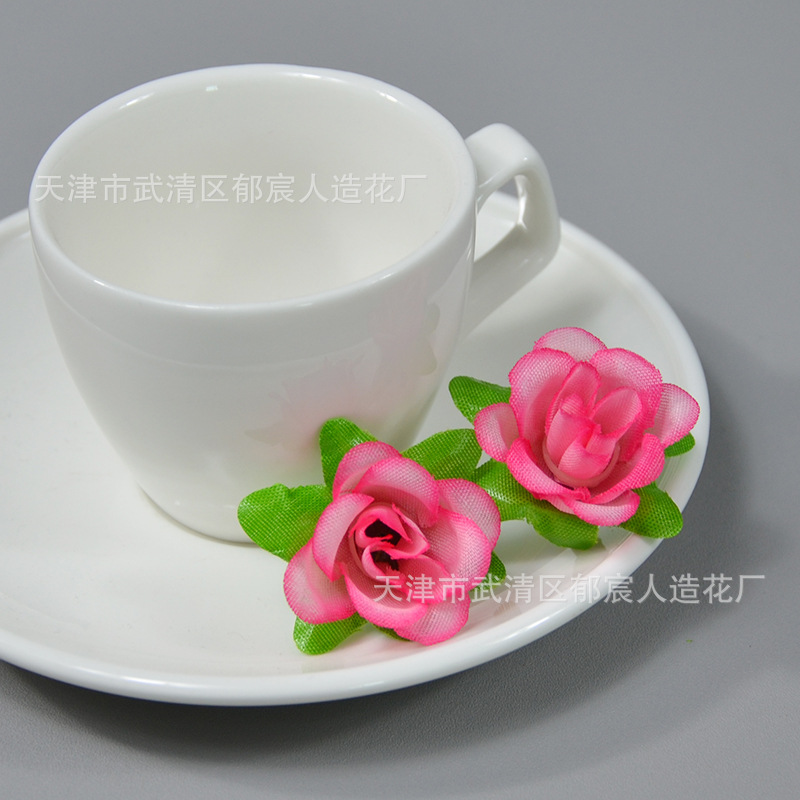 Simulation rose tea rose head flower ball DIY making flower ring…