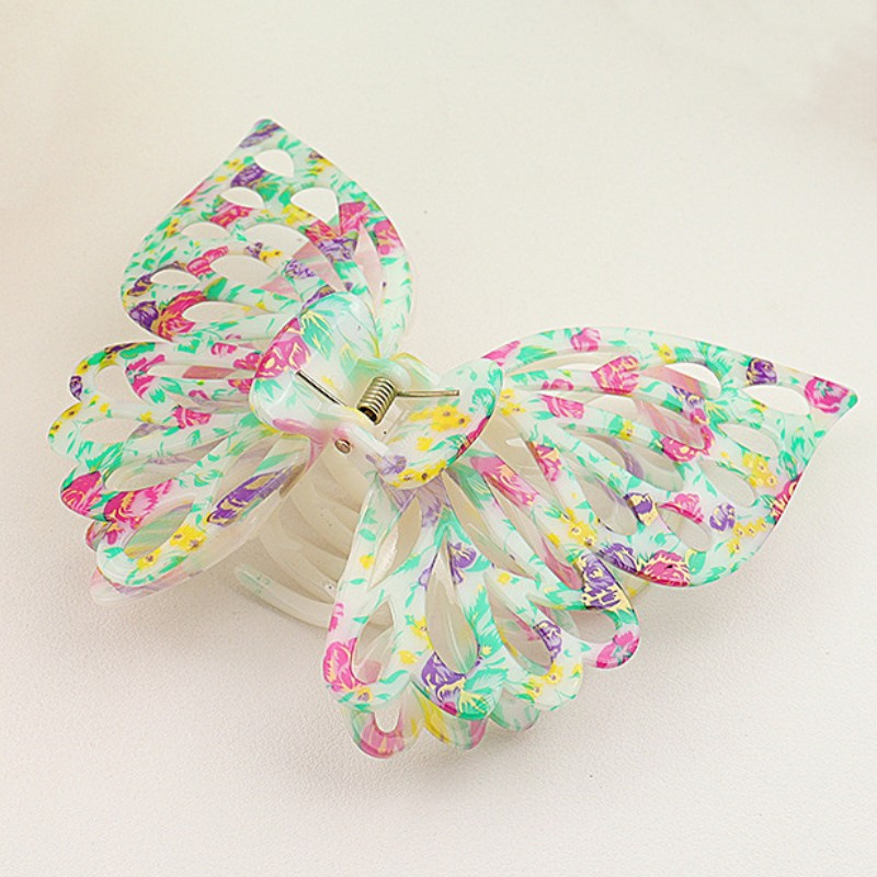 112g Weight Hair Clip, Hair Claws Hair Accessories Type 1 Piece Quantity Holiday, Daily Occasion Plastic Material Butterfly, Horse, Fish, Shark Pattern Women's Gender Elegant, Sweet Style Elegant Sweet Women's Butterfly Horse Fish Plastic Hair Clip Hair Claws 10