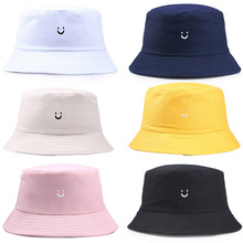 帽子新款春夏韩版刺绣防晒盆帽男女学生可爱渔夫帽百搭遮阳帽