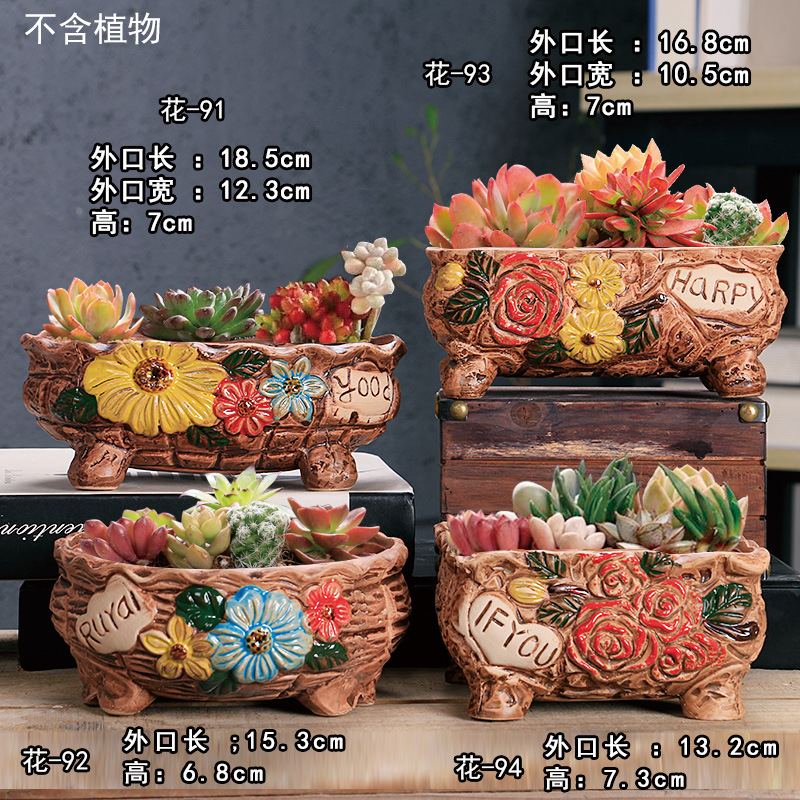 Flores 91 - 92 - 93 - 94 Set de cuatro piezas