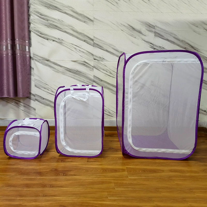 Производители продают самостоятельно разработанную самодельную фиолетовую окантовку клетка для бабочек Амазонка взрывы селекции насекомых Клетка декоративная клетка