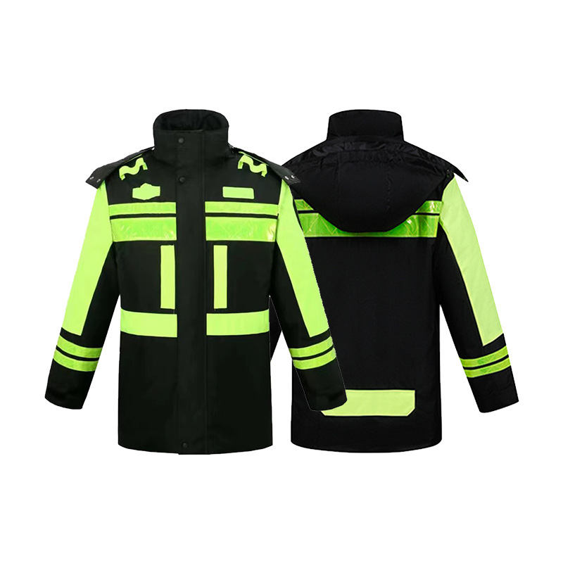 invierno grueso tipo de división de chaqueta de lluvia de lana pantalones de lluvia desmontables de tráfico de servicio de motocicleta para llevar todo el cuerpo caliente