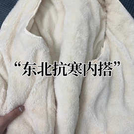 仅用于产品展示勿拍-东北哈尔滨羊羔绒马甲女秋冬加绒加厚保暖背